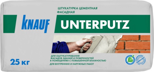 Кнауф Унтерпутц Цементная штукатурка фасадная 25 кг
